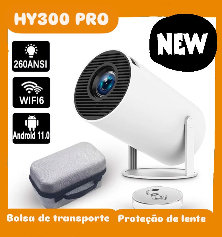 Projetor HY300 PRO 4K Wi-fi - Portátil